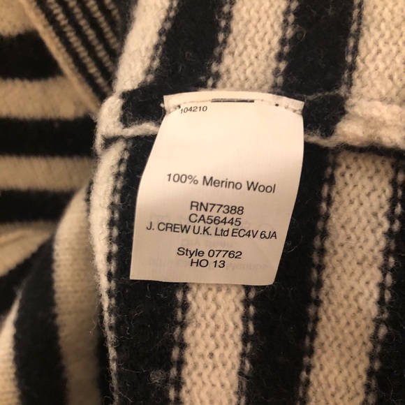 Madewell 100% Merino Wool Striped Cardigan Sweater - Picture 5 of 6